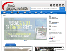 Tablet Screenshot of petes-superbike.com